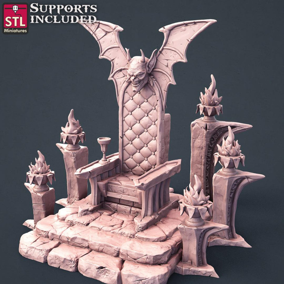 3D Printed STL Miniatures Vampire Set 28 - 32mm War Gaming D&D - Charming Terrain