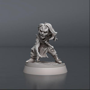 3D Printed STL Miniatures Zombie Set 28 - 32mm War Gaming D&D - Charming Terrain