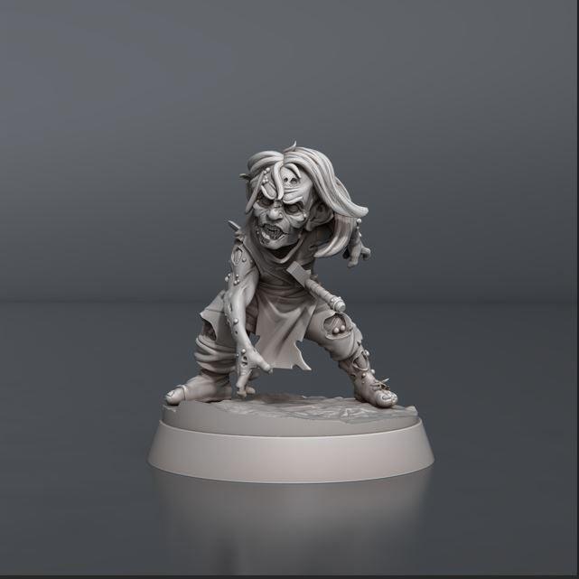 3D Printed STL Miniatures Zombie Set 28 - 32mm War Gaming D&D - Charming Terrain
