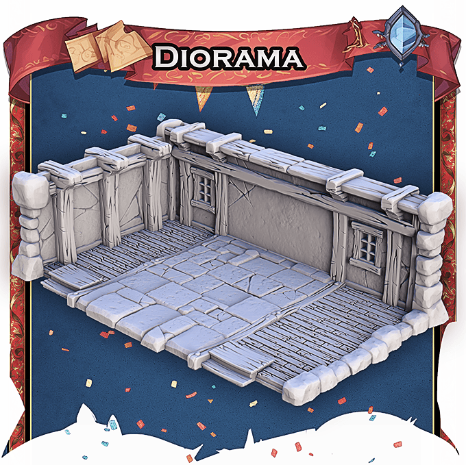 Charming Terrain 3D printed terrain (28mm) Diorama 3D Printed STL Miniatures 5 Year Anniversary 28 - 32mm War Gaming D&D