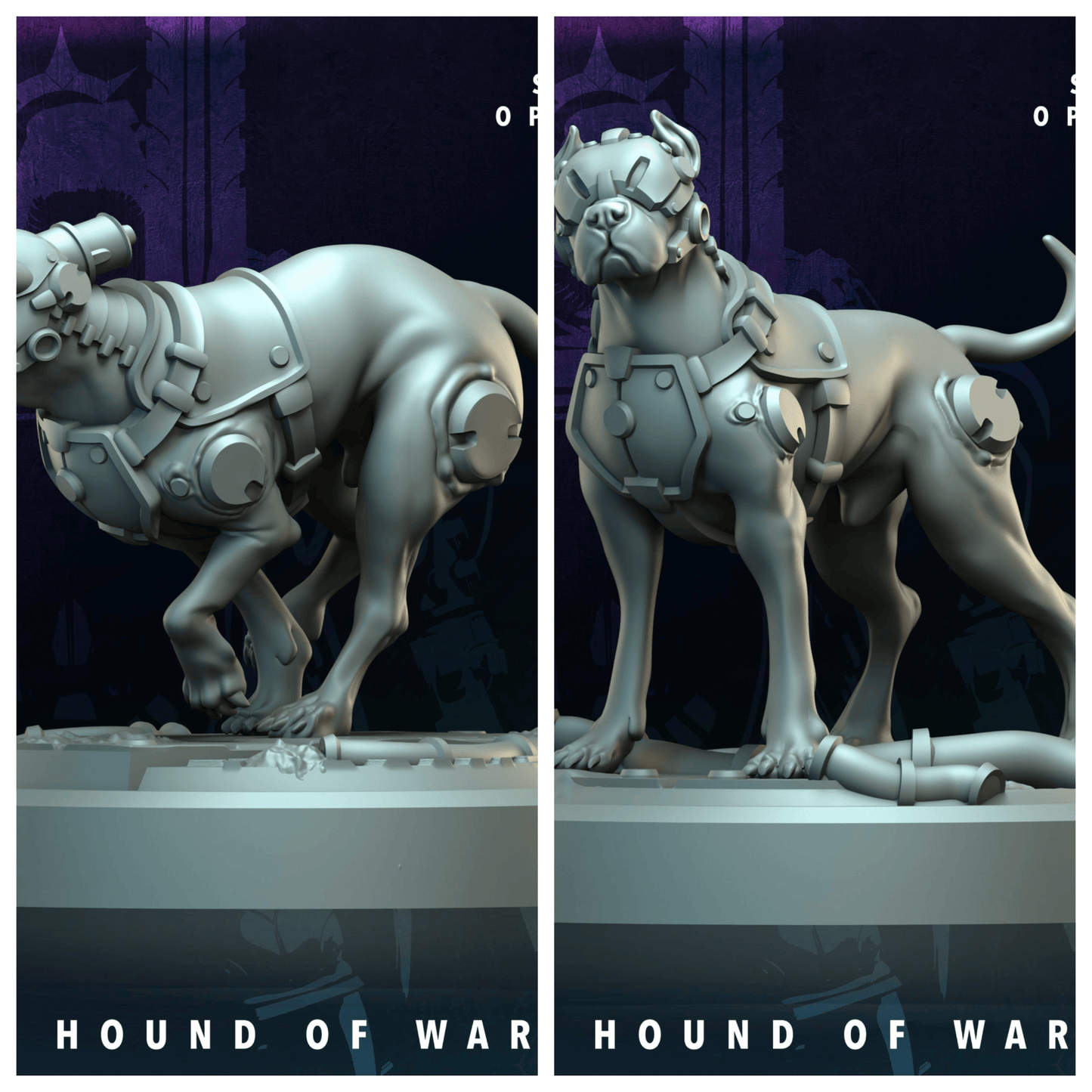 3D Printed Archvillain Games Ardere Hound of War Ardere - Syndicate Oppression 28 32mm D&D - 3D Printing Boss 