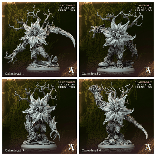 3D Printed Archvillain Games Oakendryad Gladeborn - Trials of Kernunos 28 32mm D&D - 3D Printing Boss 