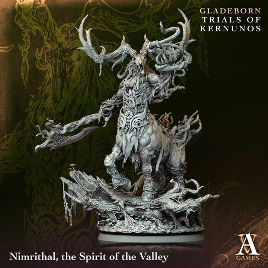 3D Printed Archvillain Games Nimrithal - The Spirit of the Valley Gladeborn - Trials of Kernunos 28 32mm D&D - 3D Printing Boss 