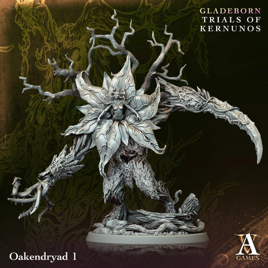 3D Printed Archvillain Games Oakendryad Gladeborn - Trials of Kernunos 28 32mm D&D - 3D Printing Boss 