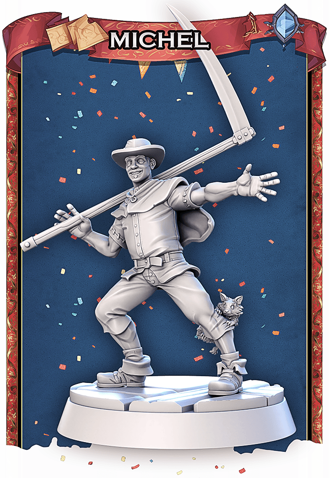 Charming Terrain 3D printed terrain (28mm) Michel 3D Printed STL Miniatures 5 Year Anniversary 28 - 32mm War Gaming D&D