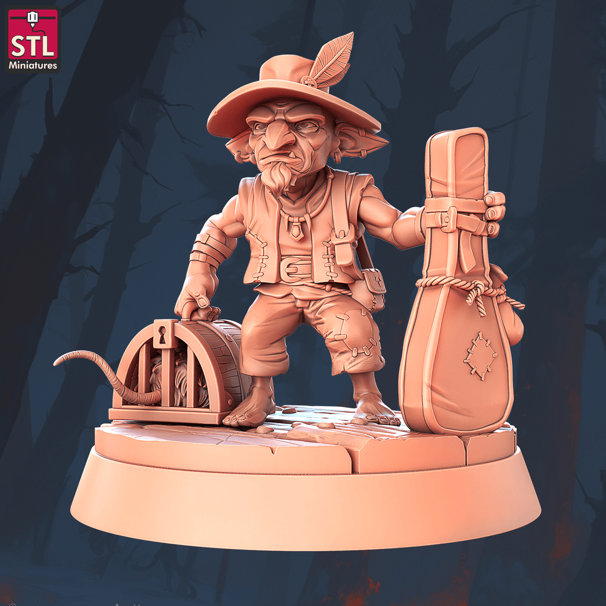Charming Terrain 3D printed terrain (28mm) R56 Halfling Hostel Client A # 1 3D Printed STL Miniatures Halfling Hostel Set 28 - 32mm War Gaming D&D