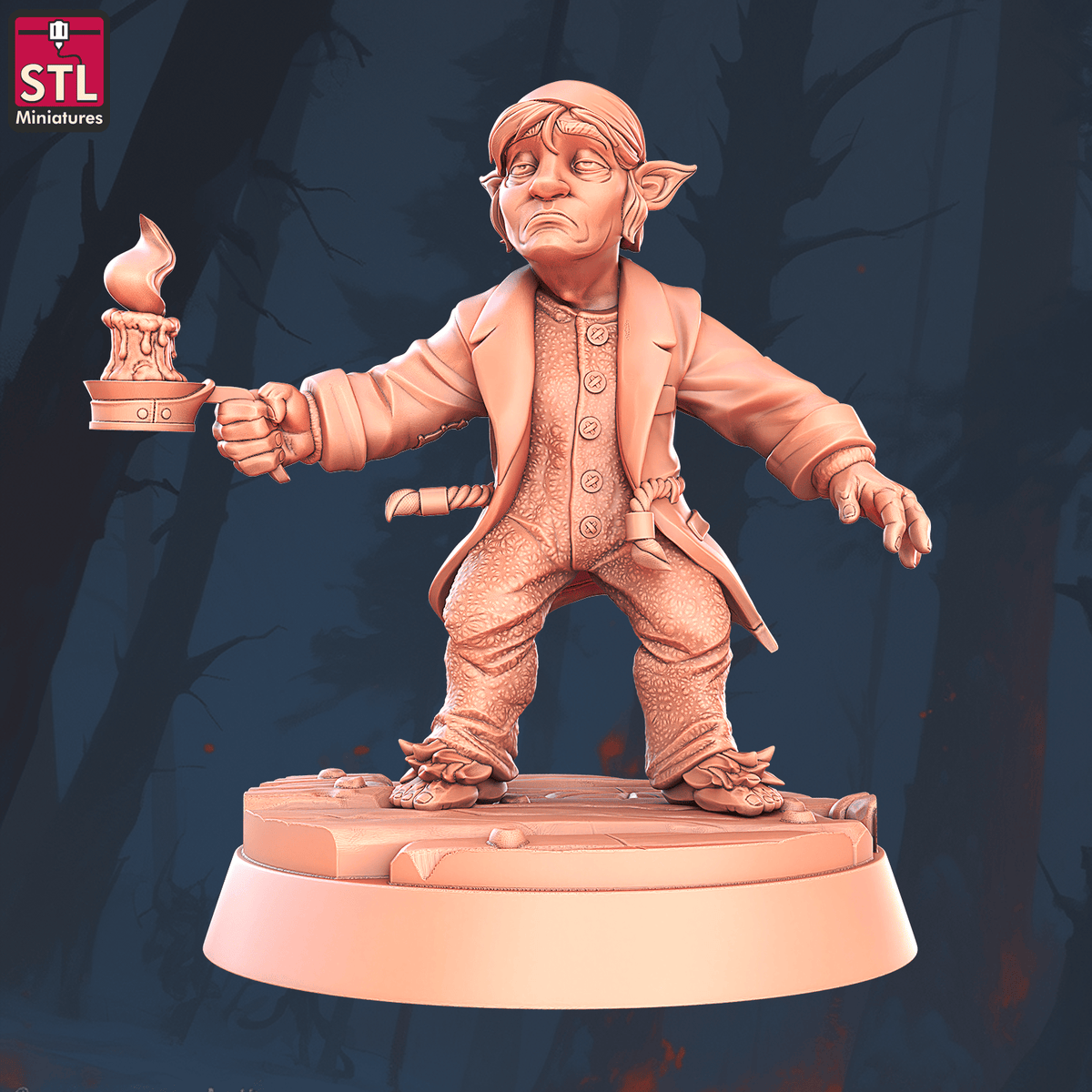 Charming Terrain 3D printed terrain (28mm) R56 Halfling Hostel Client B # 1 3D Printed STL Miniatures Halfling Hostel Set 28 - 32mm War Gaming D&D