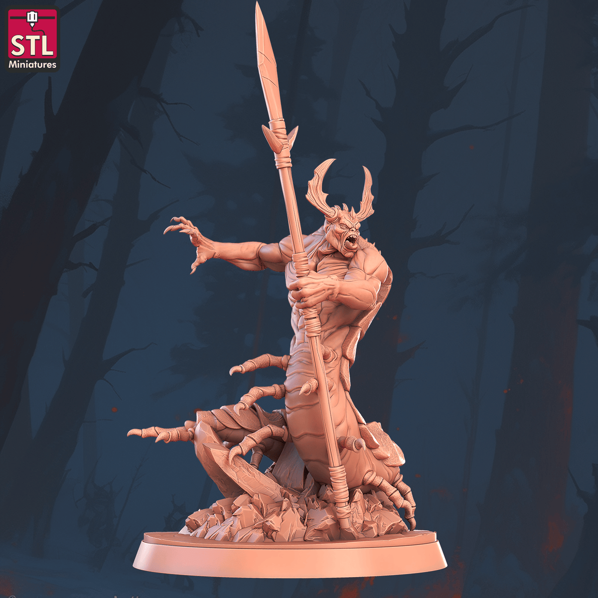 Charming Terrain 3D printed terrain (28mm) r58 chilopendra b 1 3D Printed STL Minatures Chilopendras 28mm 32mm