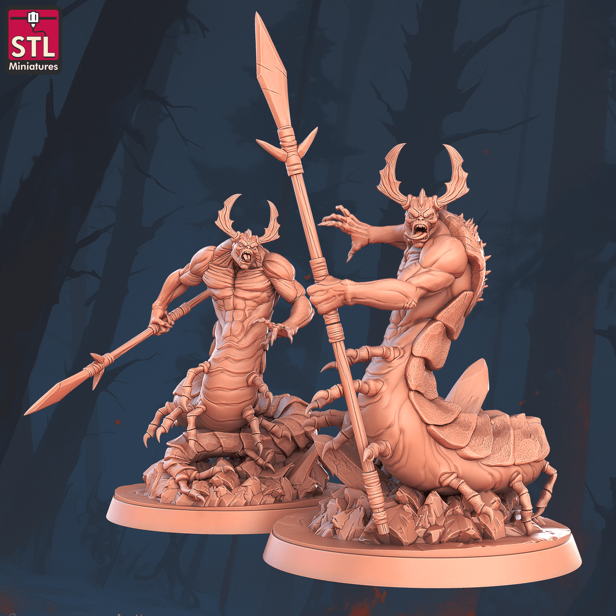 Charming Terrain 3D printed terrain (28mm) r58 chilopendras 3D Printed STL Minatures Chilopendras 28mm 32mm