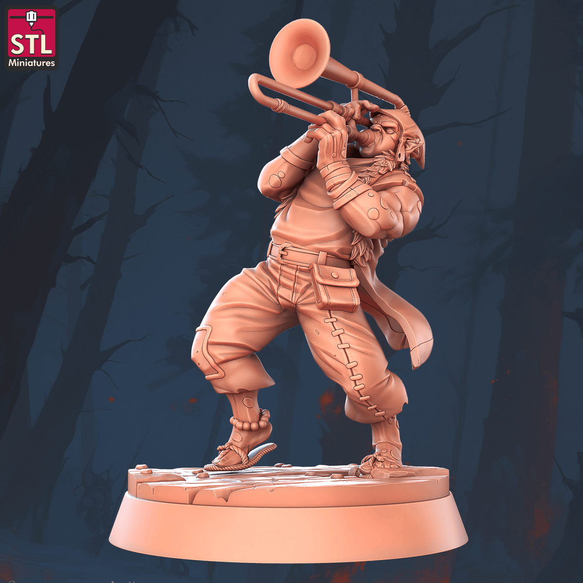 Charming Terrain 3D printed terrain (28mm) r58 music festival brass b 1 3D Printed STL Minatures Music Festival 28mm 32mm