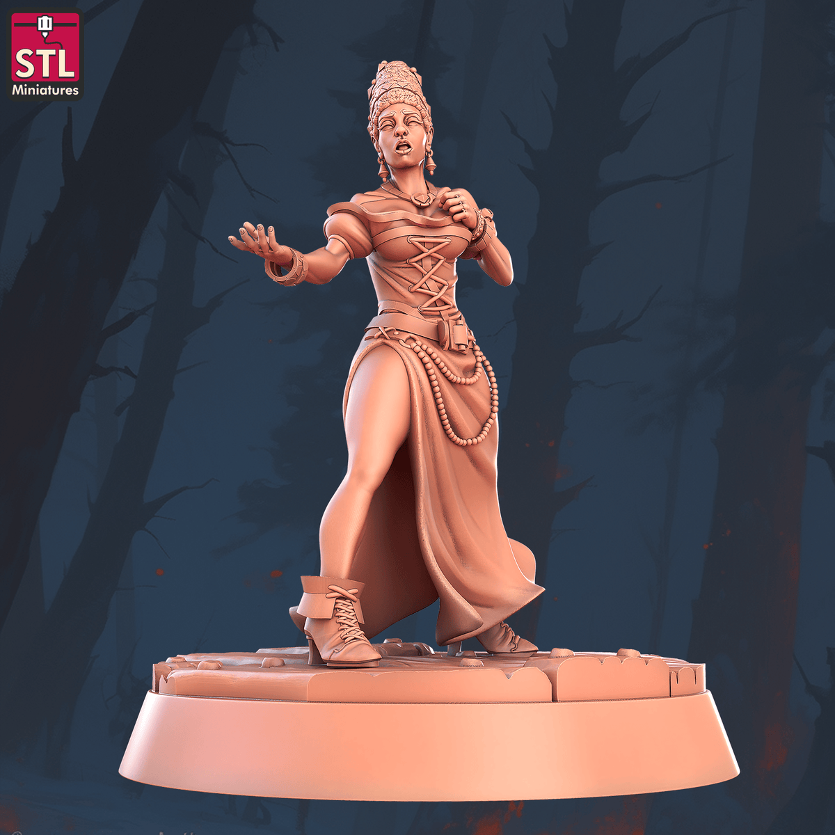 Charming Terrain 3D printed terrain (28mm) r58 music festival singer a 1 3D Printed STL Minatures Music Festival 28mm 32mm