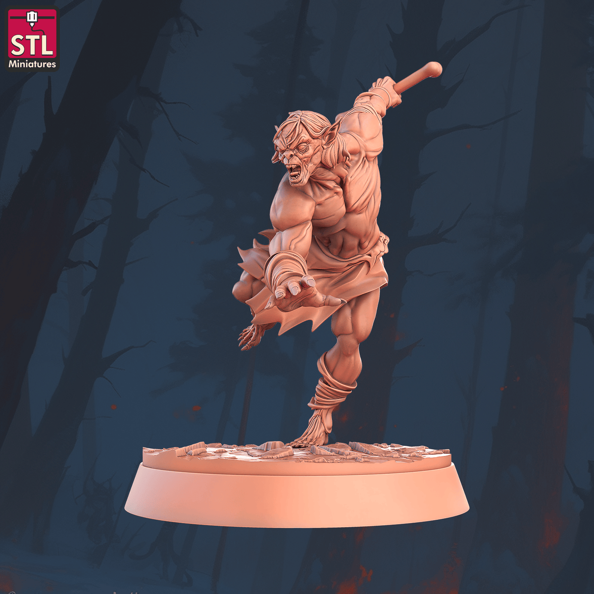 Charming Terrain 3D printed terrain (28mm) r59 ghoul flinger b 1 3D Printed STL Minatures Ghoul Flinger 28mm 32mm