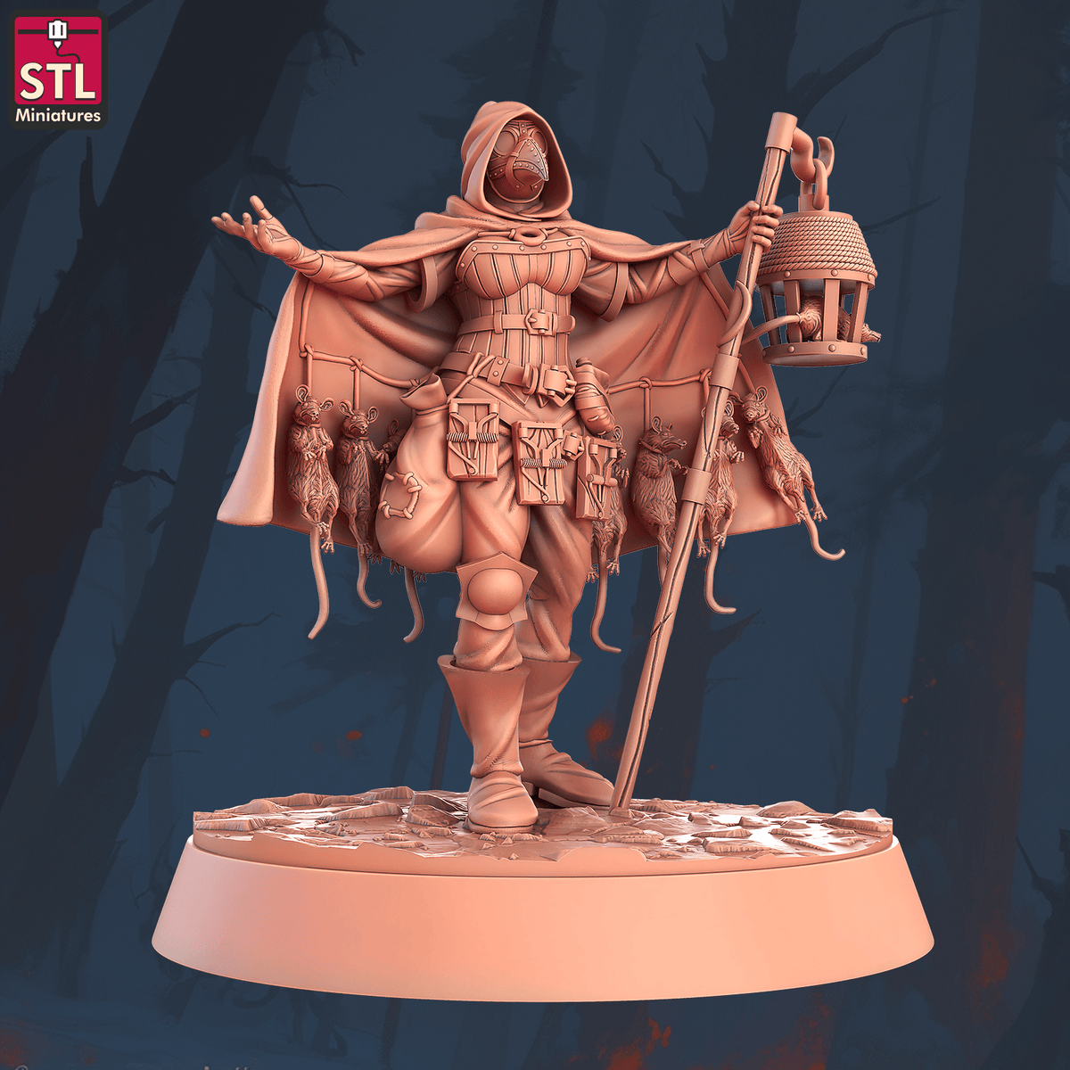 Charming Terrain 3D printed terrain (28mm) r59 pest controller c 1 3D Printed STL Minatures Pest Controller 28mm 32mm