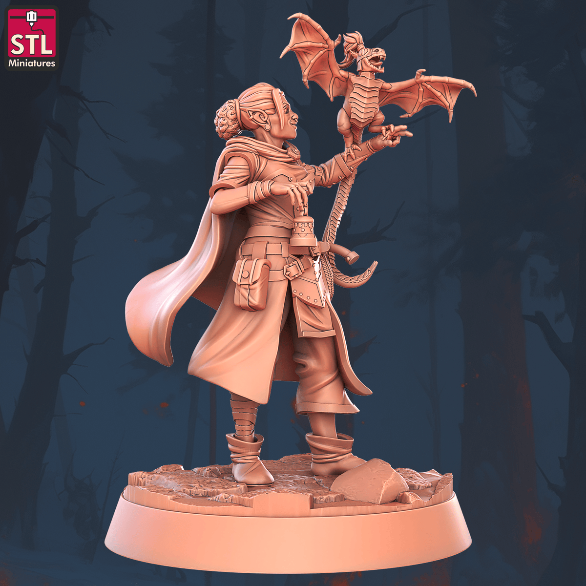 Charming Terrain 3D printed terrain (28mm) r60 animal tamer b#2 3D Printed STL Minatures Animal Tamer 28mm 32mm