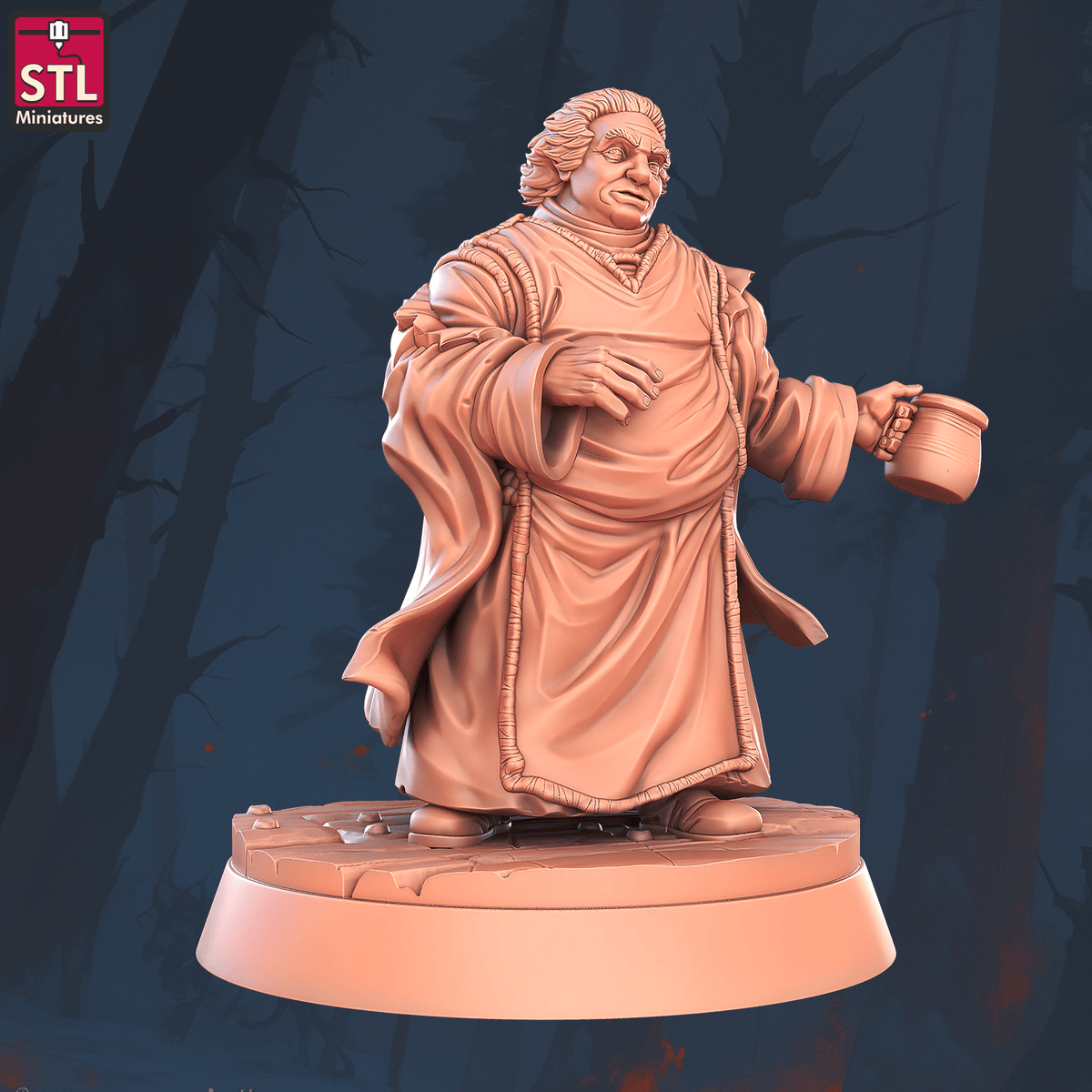 Charming Terrain 3D printed terrain (28mm) r60 falconry ladyhawke imperius the monk 1 3D Printed STL Minatures Falconry Ladyhawke 28mm 32mm
