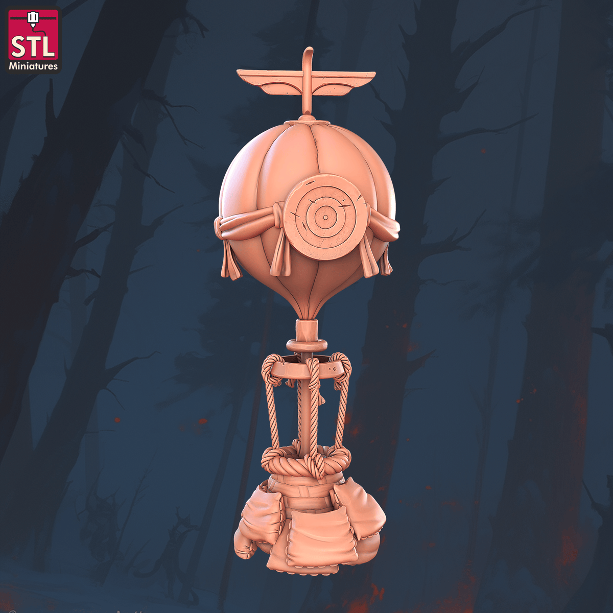 Charming Terrain 3D printed terrain (28mm) r60 falconry ladyhawke target balloon 3D Printed STL Minatures Falconry Ladyhawke 28mm 32mm