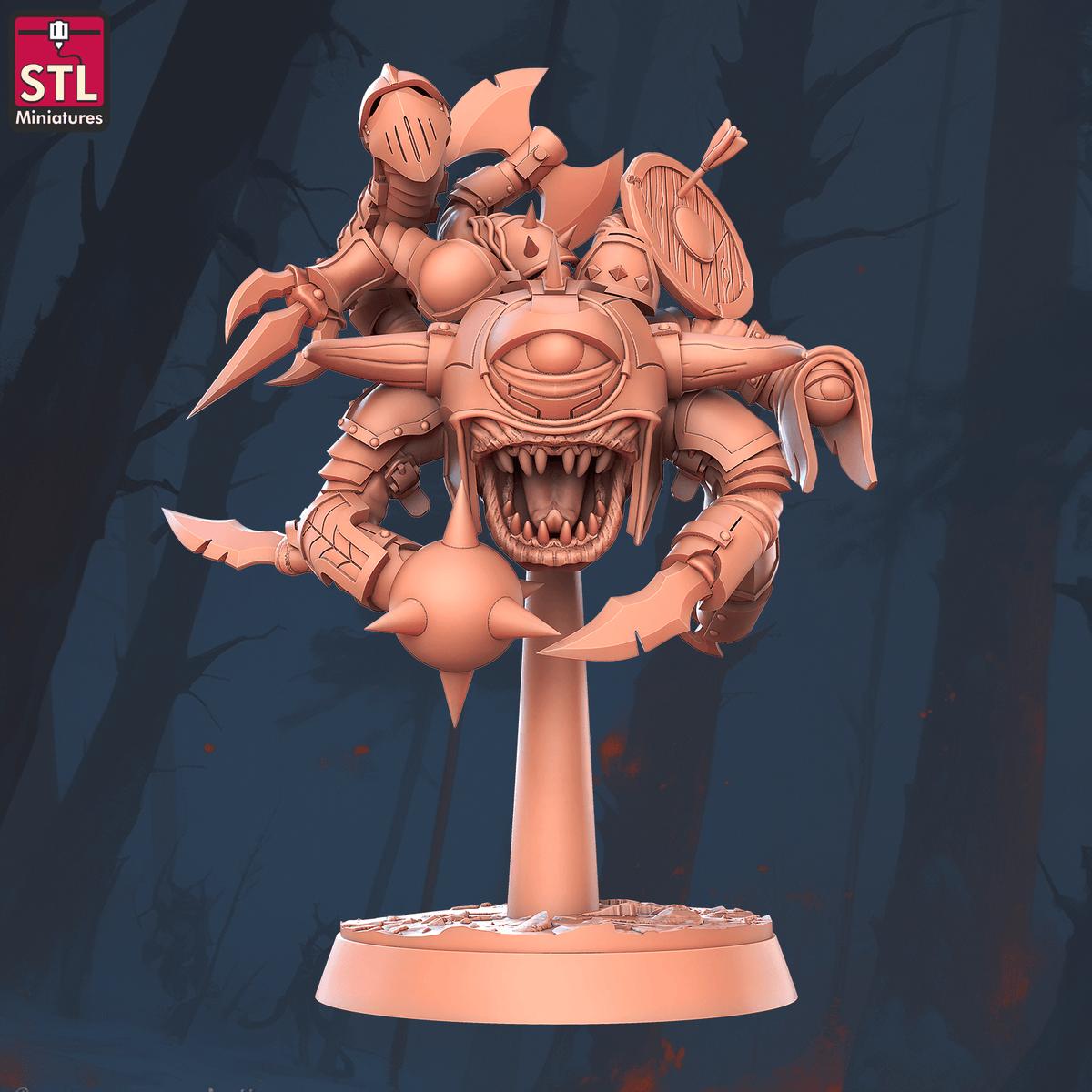 Charming Terrain 3D printed terrain (28mm) r61 battle arena champion a 1 3D Printed STL Minatures Battle Arena 28mm 32mm