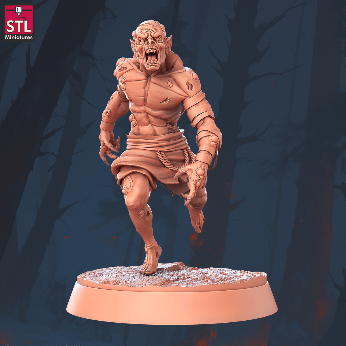 Charming Terrain 3D printed terrain (28mm) r61 ghoul rotter b 1 3D Printed STL Minatures Ghoul Rotter 28mm 32mm