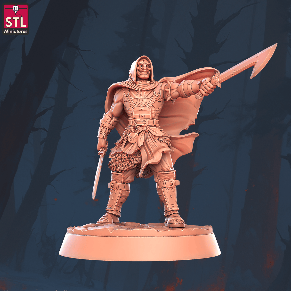 Charming Terrain 3D printed terrain (28mm) Warden 3D Printed STL Minatures Warden 28mm 32mm