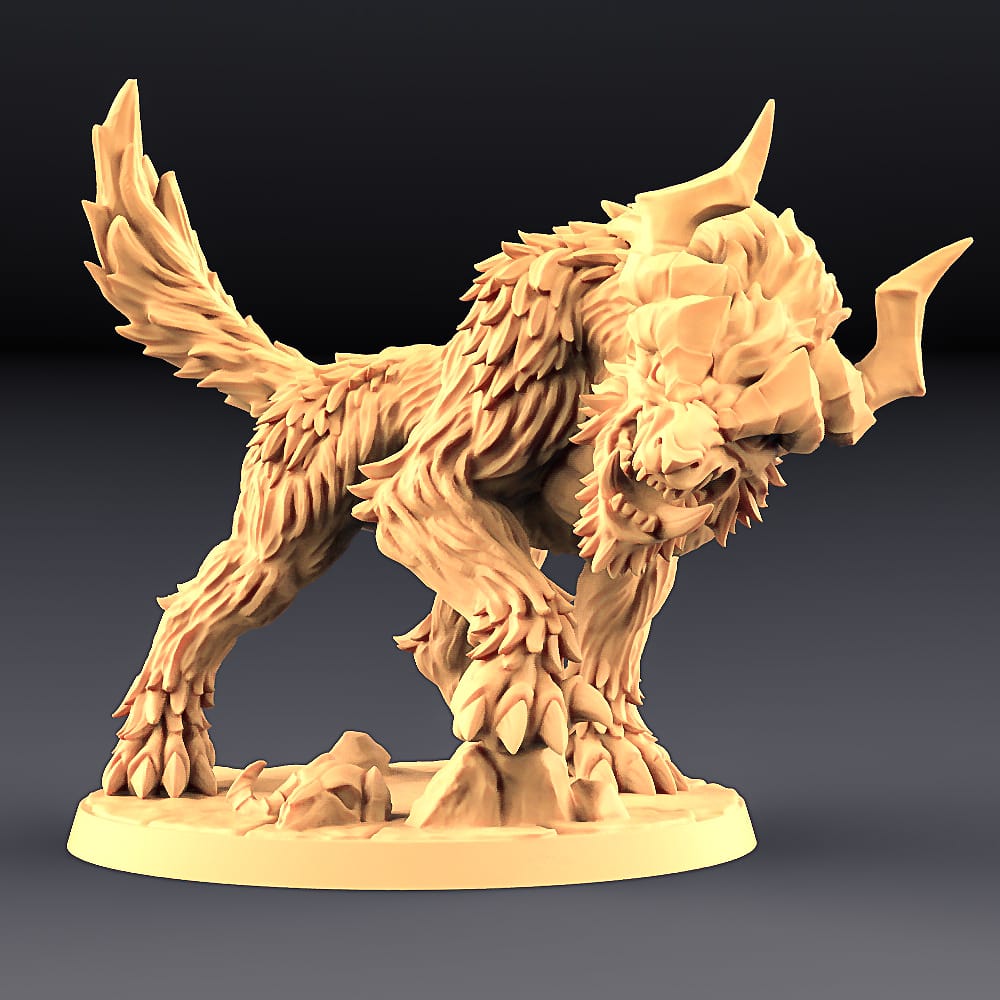 3D Printed Artisan Guild Vesdra on Gorefang (Worg) Orc Barbarians Set  28mm 32mm - 3D Printing Boss 