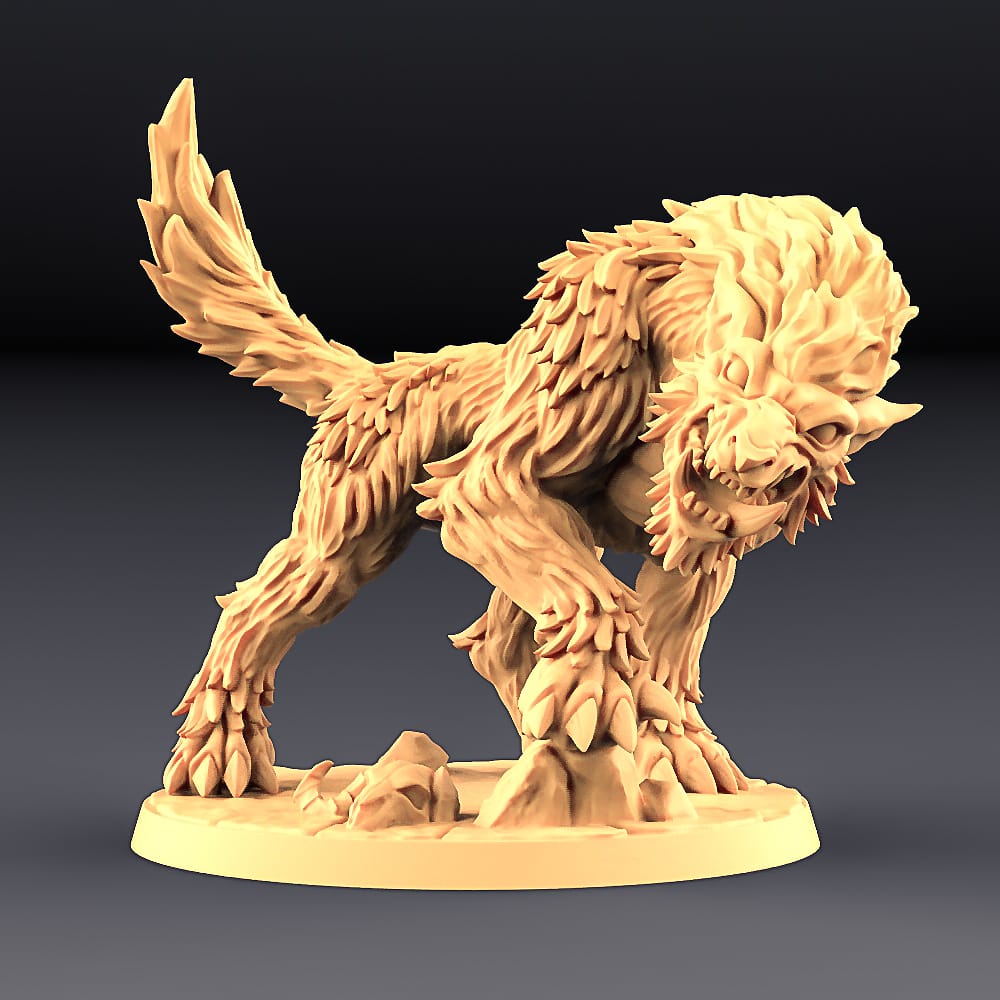 3D Printed Artisan Guild Vesdra on Gorefang (Worg) Orc Barbarians Set  28mm 32mm - 3D Printing Boss 