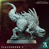 3D Printed Archvillain Games Scalehound - Saurians Templeguard 28 32mm D&D