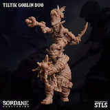 3D Printed Sordane Publishing Tiltik Goblin Duo The Unassembly Line 28 32mm D&D