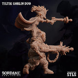 3D Printed Sordane Publishing Tiltik Goblin Duo The Unassembly Line 28 32mm D&D