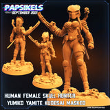 3D Printed Papsikels Human Female Skull Hunter Yumiko Yamite Kudesai Skull Hunters 2 The Exterminators 28mm 32mm