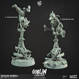 3D Printed Cast n Play Unicycle Goblins The Goblin Convoy 28mm 32mm D&D