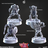3D Printed Cast n Play Necromancy Minions 28mm 32mm D&D