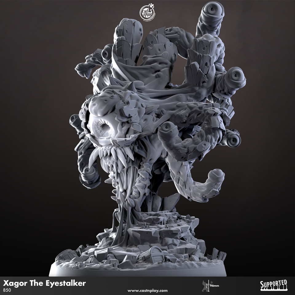 3D Printed Cast n Play Xagor The Eyestalker 28mm 32mm D&D