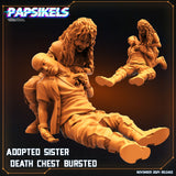 3D Printed Papsikels Adopted Sister Death Chest Bursted Nov 2024 Scifi 28mm 32mm