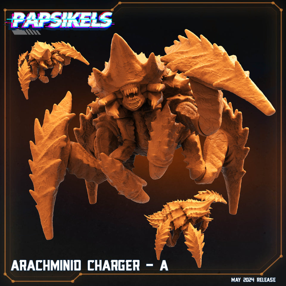 3D Printed Papsikels Arachminid Charger Set Democracy Troopers Bugs and Bots 28mm 32mm