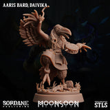 3D Printed Sordane Publishing Aaris Bard Daivika Moonsoon 28 32mm D&D