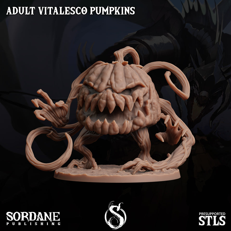 3D Printed Sordane Publishing Adult Vitalesco Pumpkins 28 32mm D&D