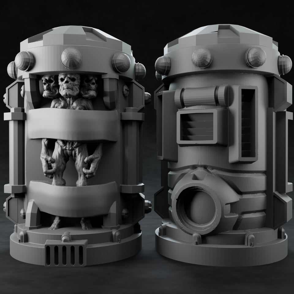 3D Printed Nafarrate Alien Capsule Set Space Orcs 28 32 mm D&D