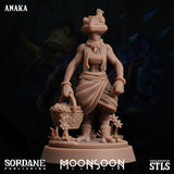 3D Printed Sordane Publishing Anaka Moonsoon 28 32mm D&D