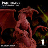 3D Printed Sordane Publishing Ancient Red Dragon Pantheons - The Chromatic Cabal 28mm 32mm D&D