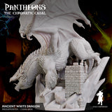 3D Printed Sordane Publishing Ancient White Dragon Pantheons - The Chromatic Cabal 28 32mm D&D