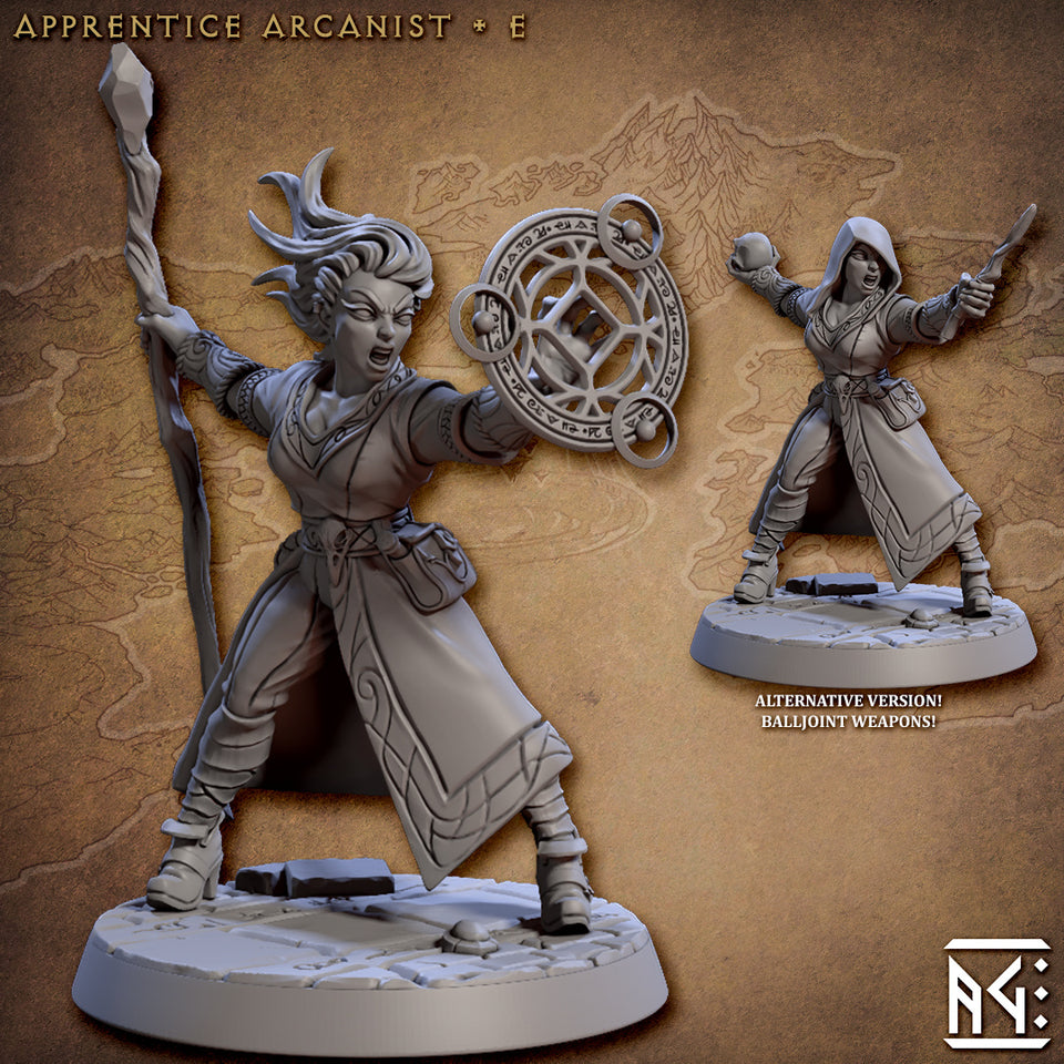 3D Printed Artisan Guild Apprentice Arcanist Set Arcanists Guild 28mm 32mm