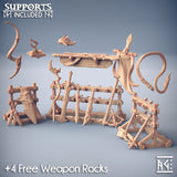 3D Printed Artisan Guild Ashen Alfar Inquisitor Weapon Racks Ashen Alfar Inquisitors 28mm 32mm
