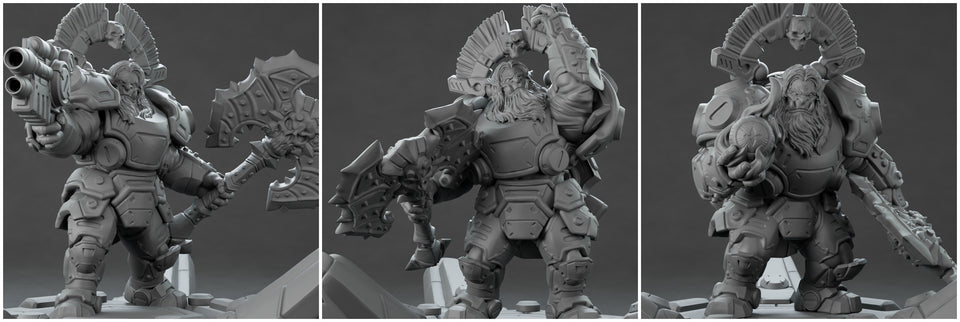 3D Printed Nafarrate Assault Orc Set Space Orcs 28 32 mm D&D