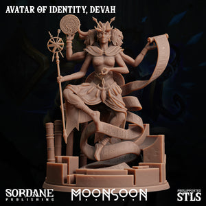 3D Printed Sordane Publishing Avatar of Identity Devah Moonsoon 28 32mm D&D