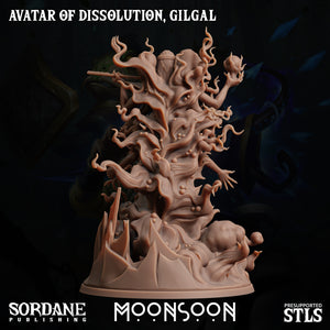 3D Printed Sordane Publishing Avatar of Dissolution Gilgal Moonsoon 28 32mm D&D