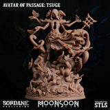 3D Printed Sordane Publishing Avatar of Passage Tsuge Moonsoon 28 32mm D&D
