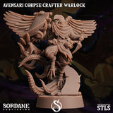 3D Printed Sordane Publishing Avensari Corpse Crafter Warlock Monster Mayhem II 28 32mm D&D