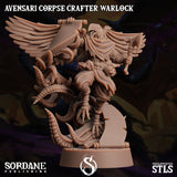 3D Printed Sordane Publishing Avensari Corpse Crafter Warlock Monster Mayhem II 28 32mm D&D