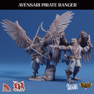 3D Printed Sordane Publishing Arcane Minis Avensari Pirate Ranger Swindler's Luck Part Two 28 32mm D&D