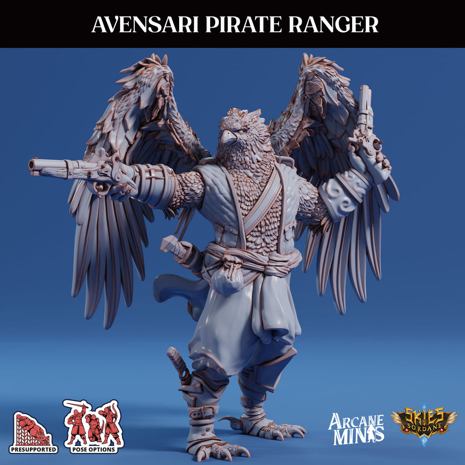 3D Printed Sordane Publishing Arcane Minis Avensari Pirate Ranger Swindler's Luck Part Two 28 32mm D&D